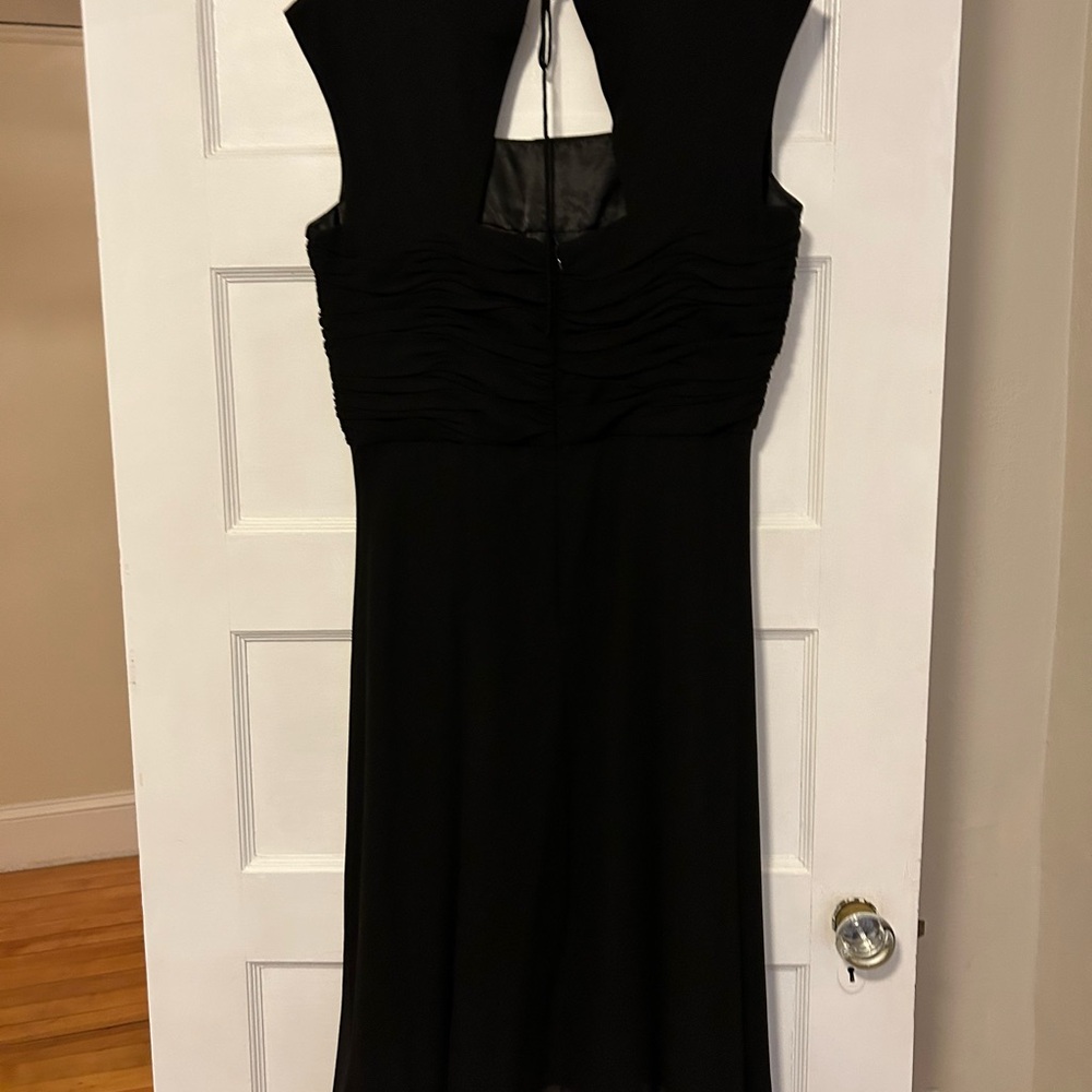 Donna Ricco Black Halter Sheath Dress